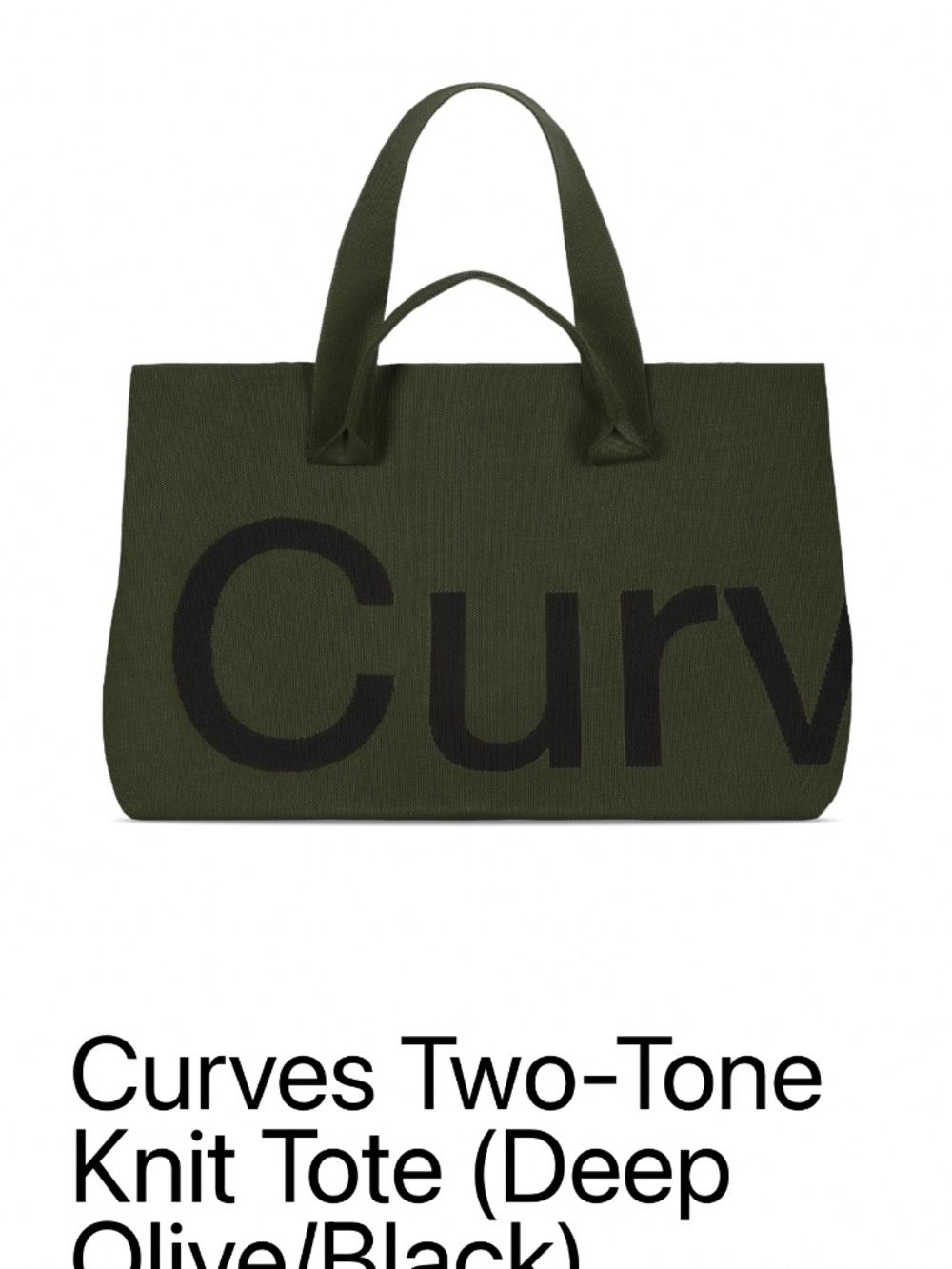 Two-Toned Green Knit Tote- Sean Brown